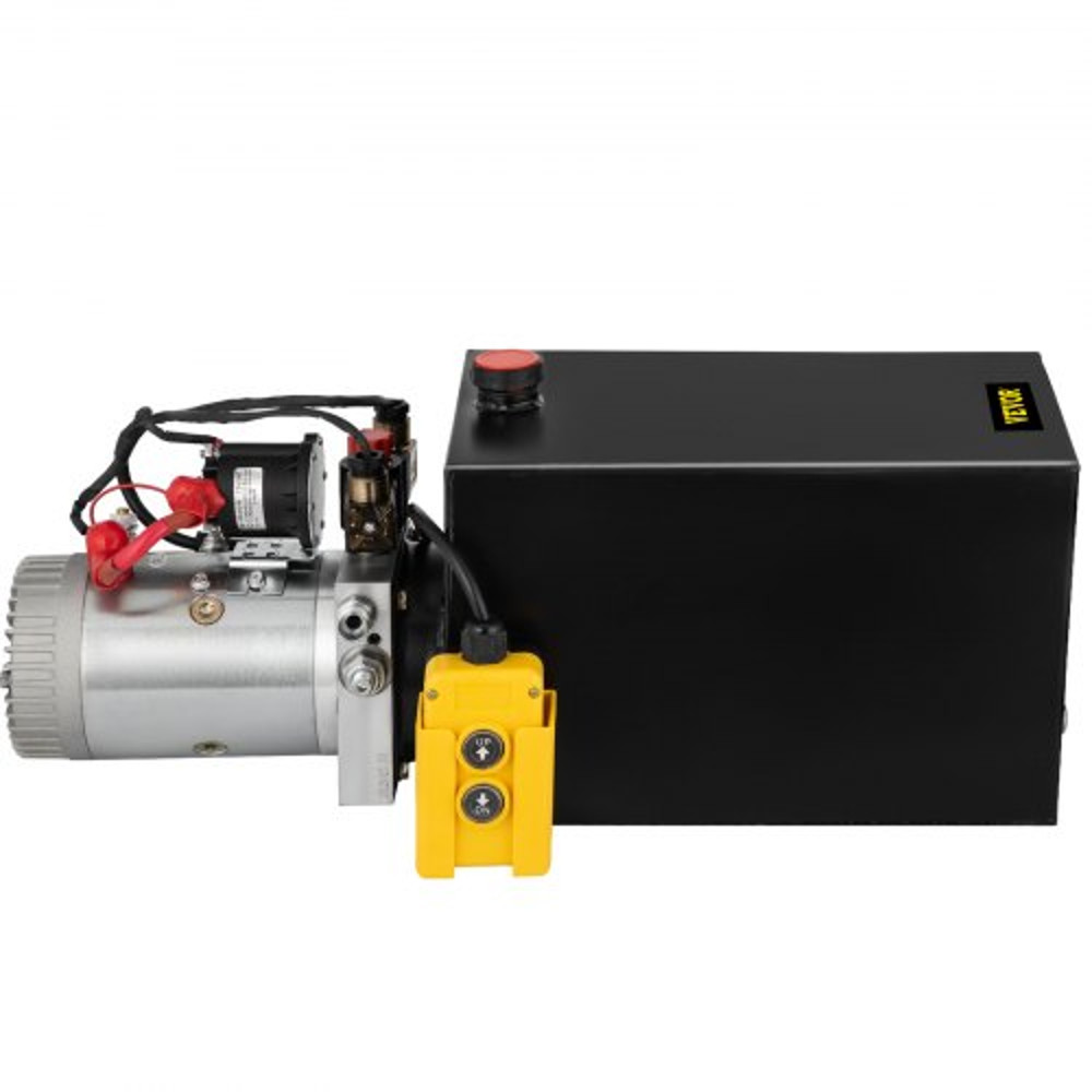 20 Quart Hydraulic Power Unit Double Acting Hydraulic Pump For Dump Trailers  3200 PSI  12V DC  2 G 7