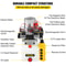 45 Quart Double Solenoid Hydraulic Pump 12V Double Acting Power Unit For Car Lifts 3200 PSI W Remot 5