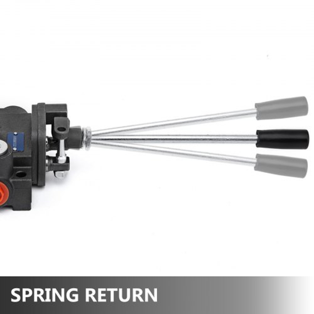 2-Spool 11 GPM Hydraulic Directional Control Valve with Joystick, Double Acting Valve for Tractors & Loaders (3600 PSI)