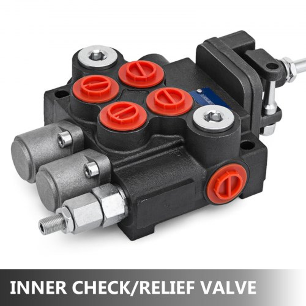 2-Spool 11 GPM Hydraulic Directional Control Valve with Joystick, Double Acting Valve for Tractors & Loaders (3600 PSI)
