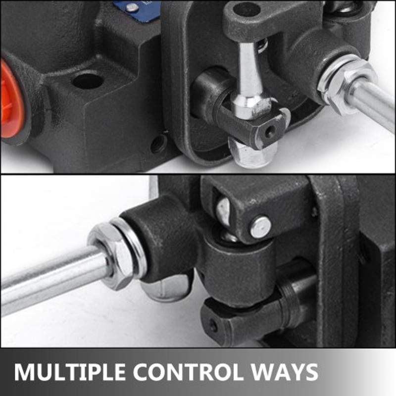 2-Spool 11 GPM Hydraulic Directional Control Valve with Joystick, Double Acting Valve for Tractors & Loaders (3600 PSI)