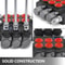 3 Spool Hydraulic Directional Control Valve, 11 GPM Double Acting Valve for Tractors & Loaders (3600 PSI)