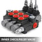 3 Spool Hydraulic Directional Control Valve, 11 GPM Double Acting Valve for Tractors & Loaders (3600 PSI)