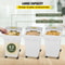 White Shelf Ingredient Bin With Scoop Sliding Lid Commercial Storage Bins For Flour Rice Pet Food 3