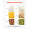 3Pack White Shelf Ingredient Bin With Scoop  Sliding Lid Commercial Storage Bins For Dry Food Rice  7