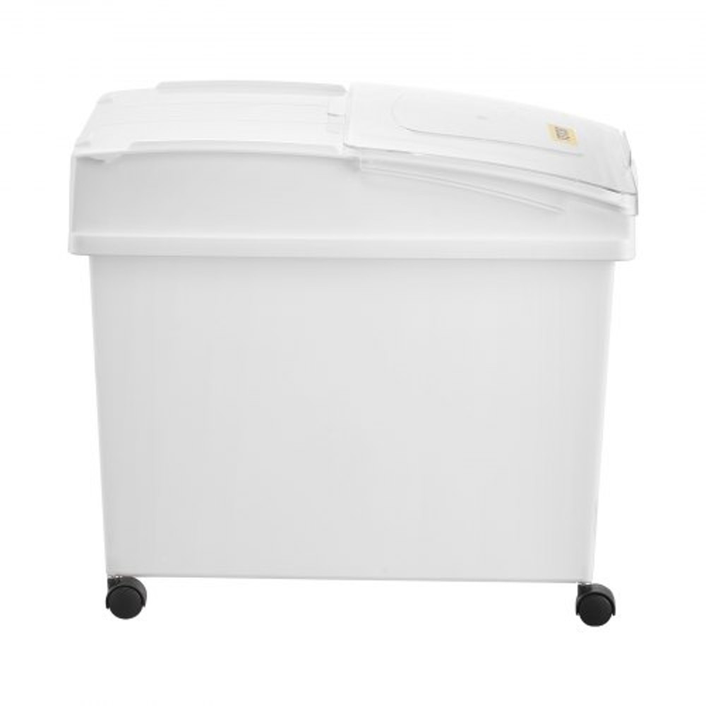 3Pack White Shelf Ingredient Bin With Scoop  Sliding Lid Commercial Storage Bins For Dry Food Rice  10