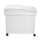 3Pack White Shelf Ingredient Bin With Scoop Sliding Lid Commercial Storage Bins For Dry Food Rice 10