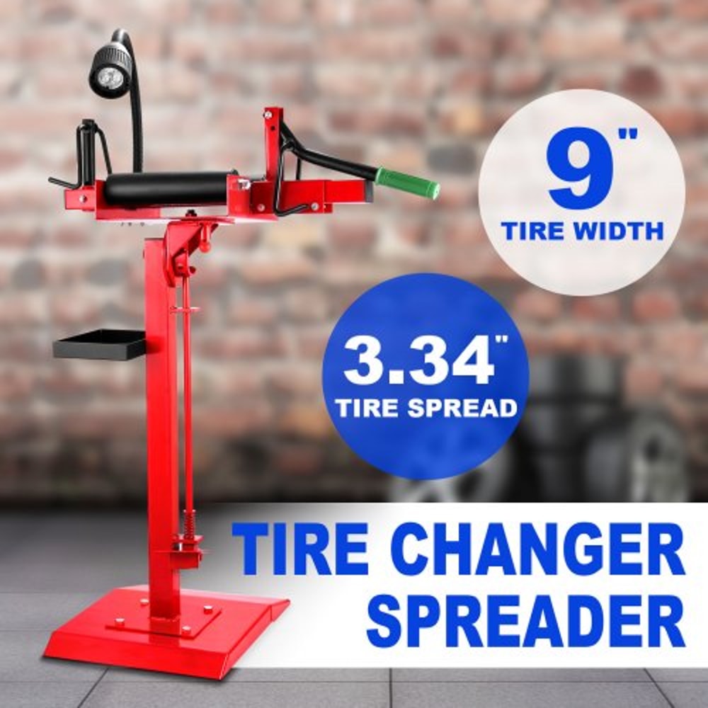 Portable Tire Changer With Adjustable Stand LED Light Manual Tire Spreader Tool For Car Light Tru 2