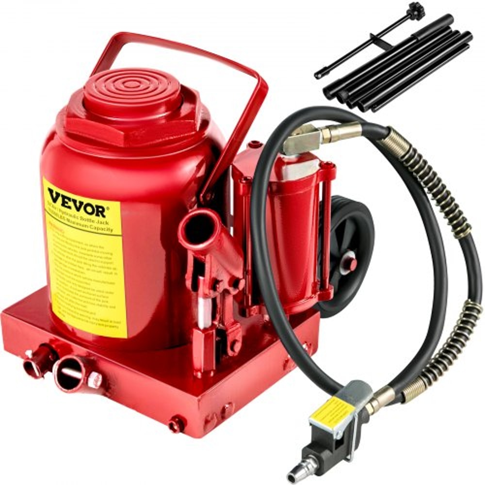 50 Ton Air Hydraulic Bottle Jack Heavy Duty 110200lbs Capacity For Auto Truck RV Repair 1