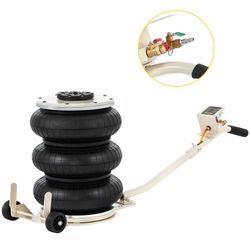 5-ton inflatable car jack, pneumatic air jack with long handle for garage, lifting & repair (11,023 lbs capacity)