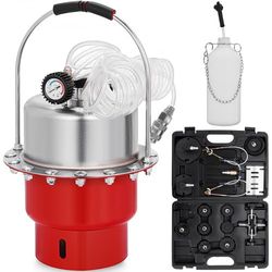pneumatic air pressure bleeder tool kit, professional brake bleeding system for garage workshop mechanics