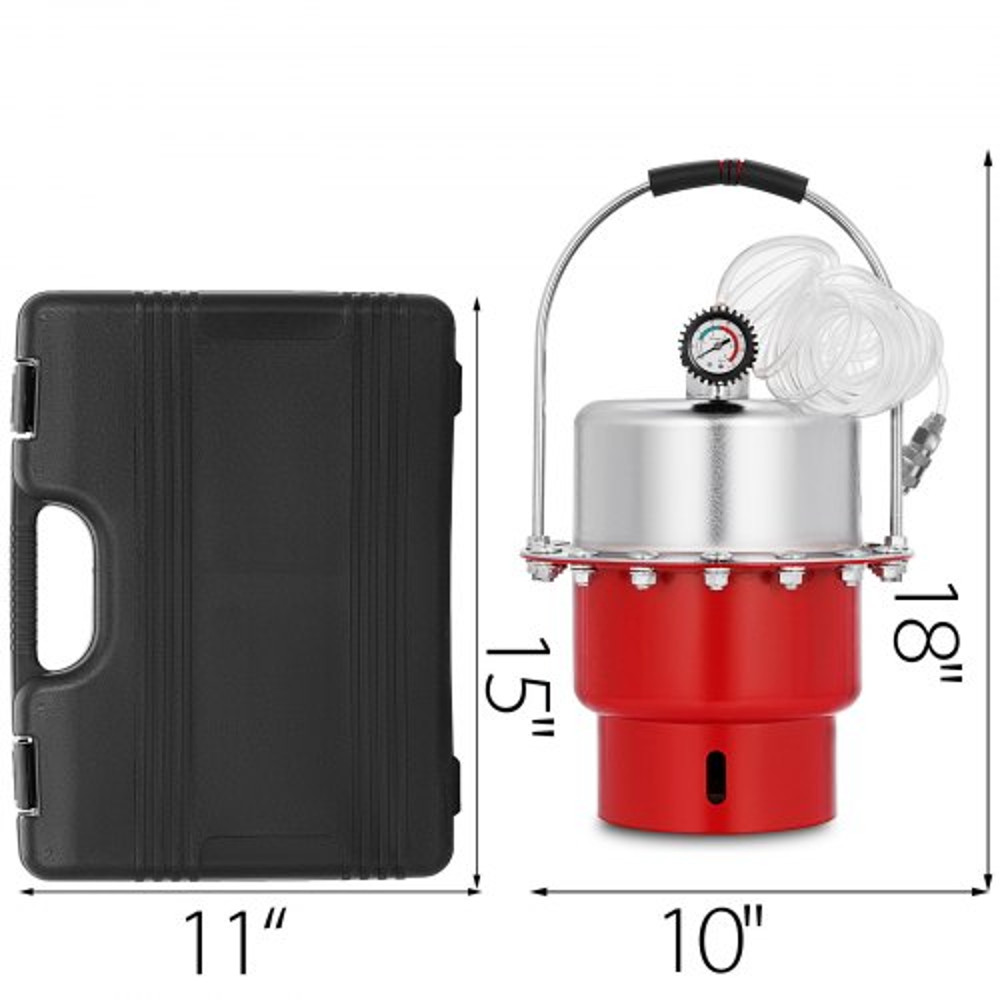 Pneumatic Air Pressure Bleeder Tool Kit, Professional Brake Bleeding System for Garage Workshop Mechanics