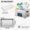 30L Professional Ultrasonic Parts Cleaner with Heater & Timer, Dual Frequency (28/40kHz) for Dental Instruments.