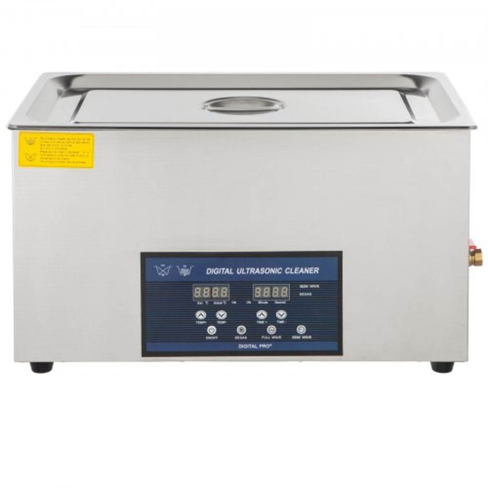 30L Professional Ultrasonic Parts Cleaner with Heater & Timer, Dual Frequency (28/40kHz) for Dental Instruments.