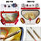 Dental Lab Sandblaster Machine, Twin Pen Blaster with 2 Tanks, LED Lighting & Foot Pedal Control
