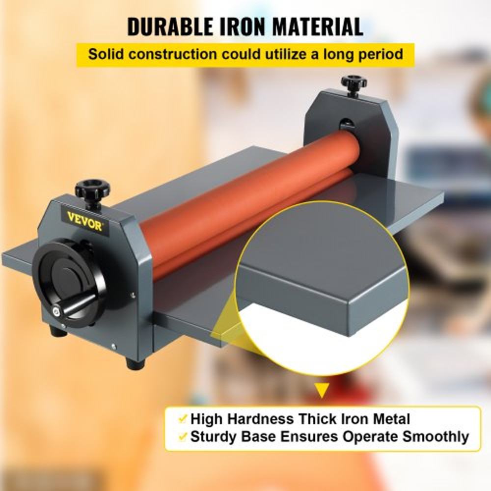 10mm Manual Vinyl Photo Film Cold Laminator Hand Crank Pressure Roll Laminator For Professional Mou 4