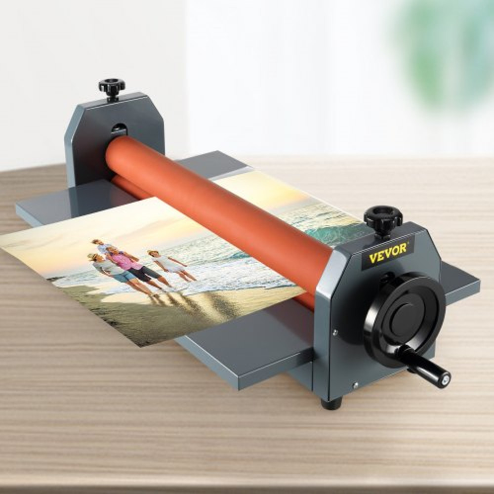 10mm Manual Vinyl Photo Film Cold Laminator Hand Crank Pressure Roll Laminator For Professional Mou 0