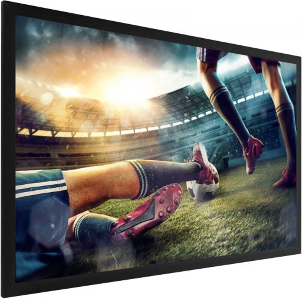 120" 16:9 Fixed Frame Projector Screen, 4K/HDTV Ready with 1.2 Gain for Home Theater & 3D Movies