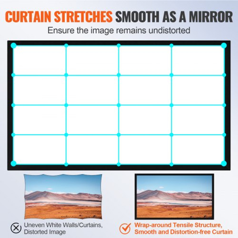 155inch Projector Screen 169 4K HD Wall Mounted Movie Screen For Home Theater  Cinema Experience 4