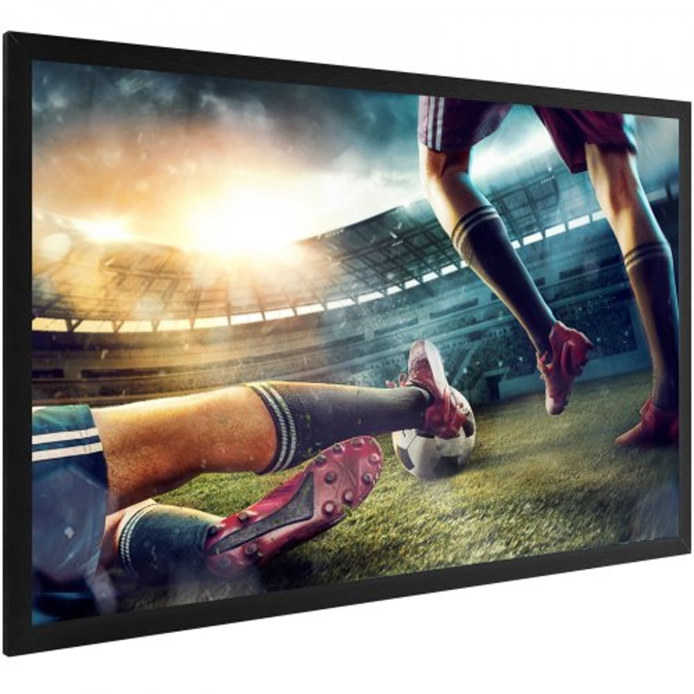 110 169 4K HD Movie Projector Screen Aluminum Frame Wall Mounted For Home Theater Office Use 8