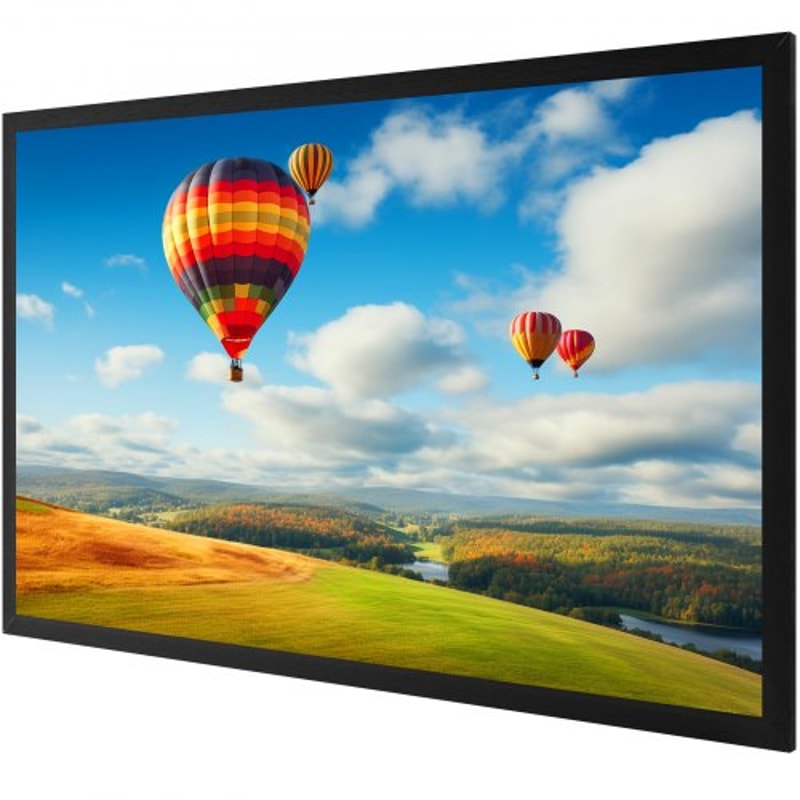 110 169 4K HD Movie Projector Screen Aluminum Frame Wall Mounted For Home Theater Office Use 10