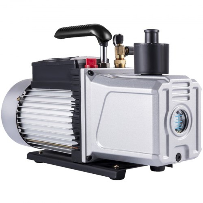 1HP Industrial Vacuum Pump 12CFM Rotary Vane Air Tool For AC Repair Auto Maintenance  Refrigerant E 8
