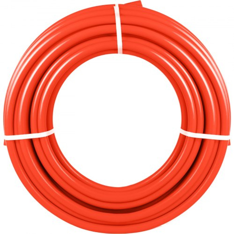 Oxygen Barrier Tube Coil EVOH PEX-B Pipe, Red Flexible PEX Tubing for Residential & Commercial Radiant Floor Heating