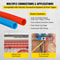 PEX Tubing Oxygen Barrier, Rolls of Red & Blue EVOH PEX-B Pipe for Radiant Floor Heating, Plumbing & Hydronic Systems