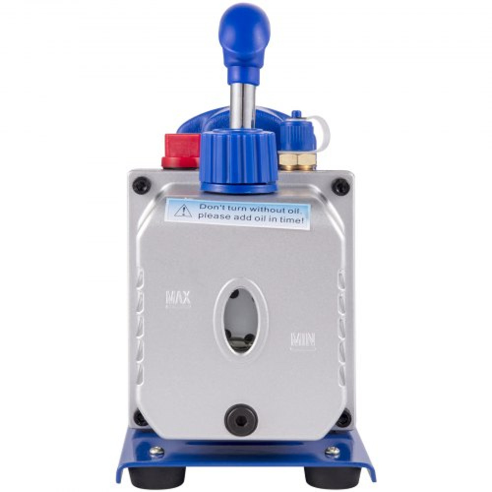 Single Stage Air Vacuum Pump HVAC AC Refrigeration Kit With AC Manifold Gauge Can Tap  Carrying Tot 9