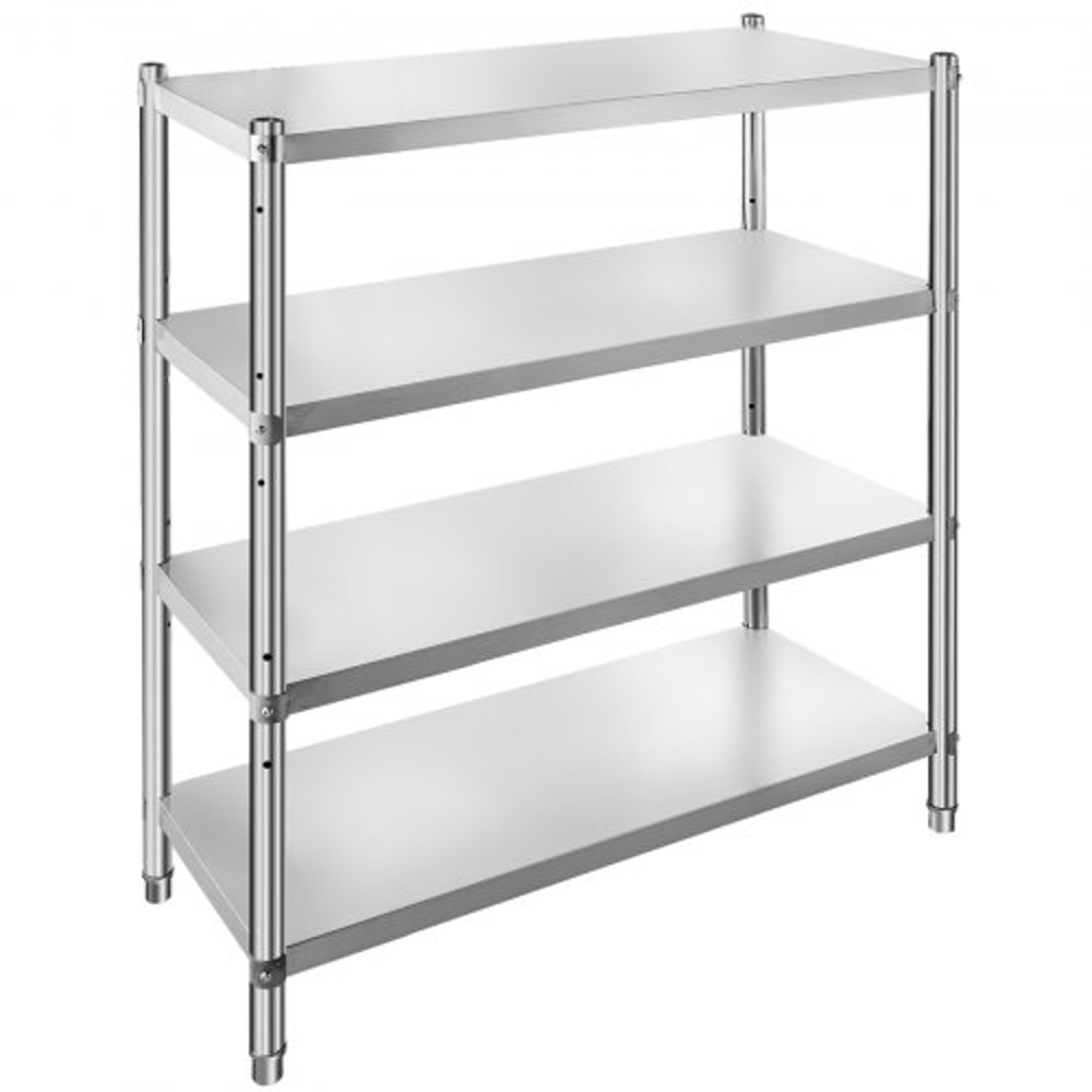 Heavy Duty Stainless Steel Shelving Adjustable Shelf Storage Unit For Kitchen Garage Commercial Off 10