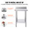Commercial Stainless Steel Work Table Heavy Duty Prep Bench For Kitchen Restaurant Catering And Foo 6