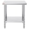 Commercial Worktable Workstation Heavy Duty Stainless Steel Work Table For Home Restaurant Metal P 9