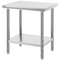 Commercial Worktable Workstation Heavy Duty Stainless Steel Work Table For Home Restaurant Metal P 8