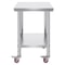 Heavy Duty Stainless Steel Work Table With Wheels Prep Table With Casters For Restaurant Catering O 10