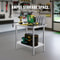 Heavy Duty Stainless Steel Prep Table High Capacity Commercial Workstation With Adjustable Shelves 4