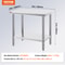 Heavy Duty Stainless Steel Prep Table High Capacity Commercial Workstation With Adjustable Shelves 7