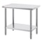 Heavy Duty Stainless Steel Prep Table High Capacity Commercial Workstation With Adjustable Shelves 8