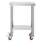 Stainless Steel Work Table With Wheels Heavy Duty Prep Table With Casters For Commercial Kitchen Re 9