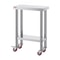 Stainless Steel Work Table With Wheels Heavy Duty Prep Table With Casters For Commercial Kitchen Re 8