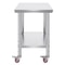 Stainless Steel Work Table With Wheels Heavy Duty Commercial Food Prep Worktable With Casters For R 10