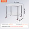 Stainless Steel Work Table Heavy Duty Commercial Food Prep Worktable With Adjustable Shelf Lockabl 7