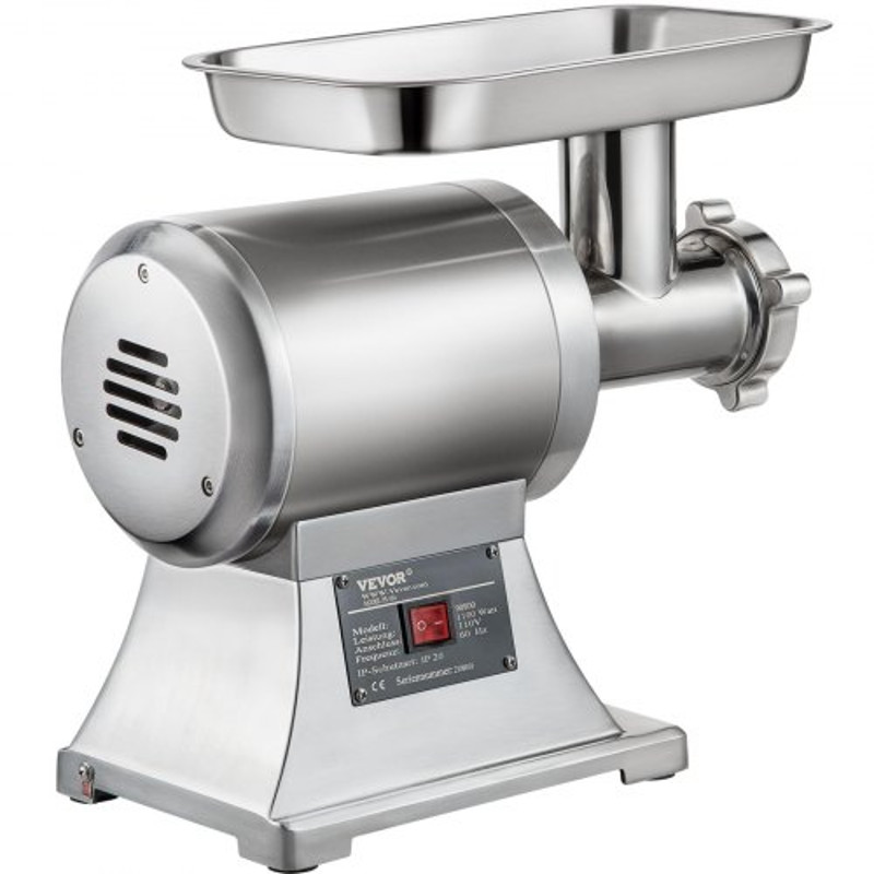 Commercial Meat Grinder Heavy Duty Electric Stainless Steel Meat Mincer W Blades Grinding Plates S 10