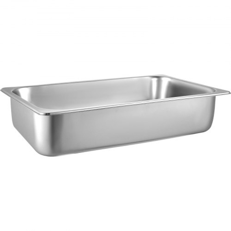 Steam Table Pans Full Size Deep Food Container Stainless Steel Oven Tray AntiJam Commercial Hotel P 10