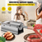 Stainless Steel Sausage Stuffer 3L Horizontal Manual Meat Press With 5 Nozzles DualSpeed For Home 2
