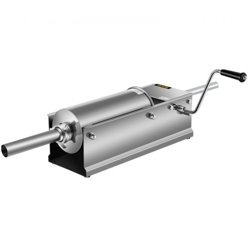 CommercialGrade Sausage Stuffing Machine 5L Capacity Manual Sausage Maker With 5 Stainless Steel No 8