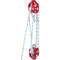 HeavyDuty Twin Sheave Block  Tackle 100FT Double Braid Rope 7700LB Capacity 3035KN Double Pulley Ri 0