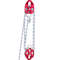 HeavyDuty Twin Sheave Block  Tackle 100FT Double Braid Rope 7700LB Capacity 3035KN Double Pulley Ri 7