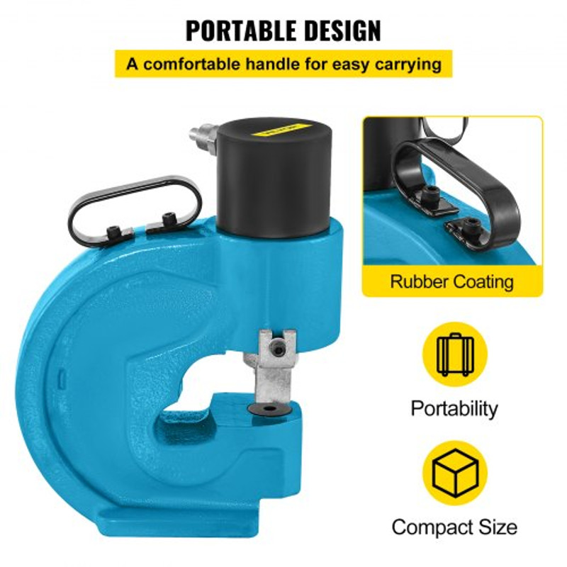 35T Hydraulic Hole Punch Kit Smooth Hole Puncher For Iron Plate Copper Bar  Aluminum Stainless Stee 6