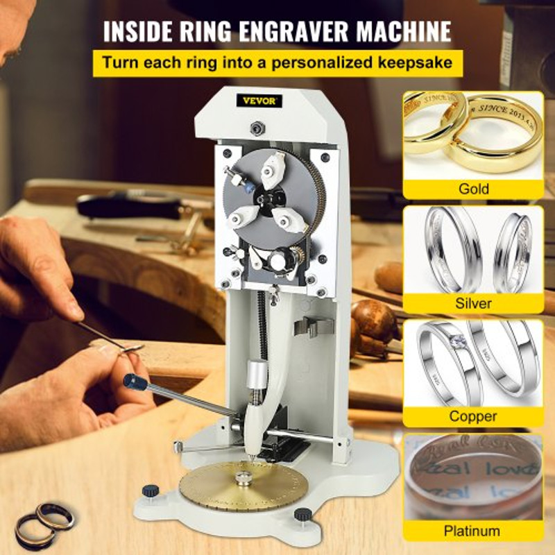 Inside Ring Engraving Machine DualSize 15mm  20mm Engraver Stamper For Jewelry With Diamond Nib  Au 2