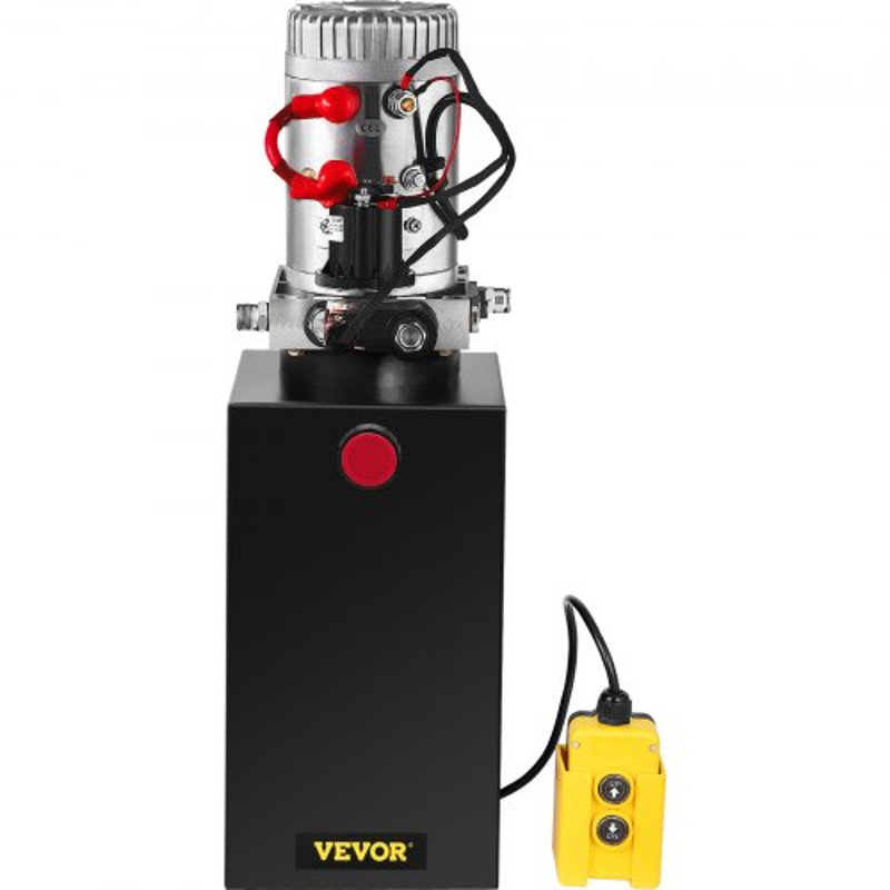 Hydraulic Power Unit DC Single Acting Hydraulic Pump With Steel Reservoir  Connector For Dump Trail 10